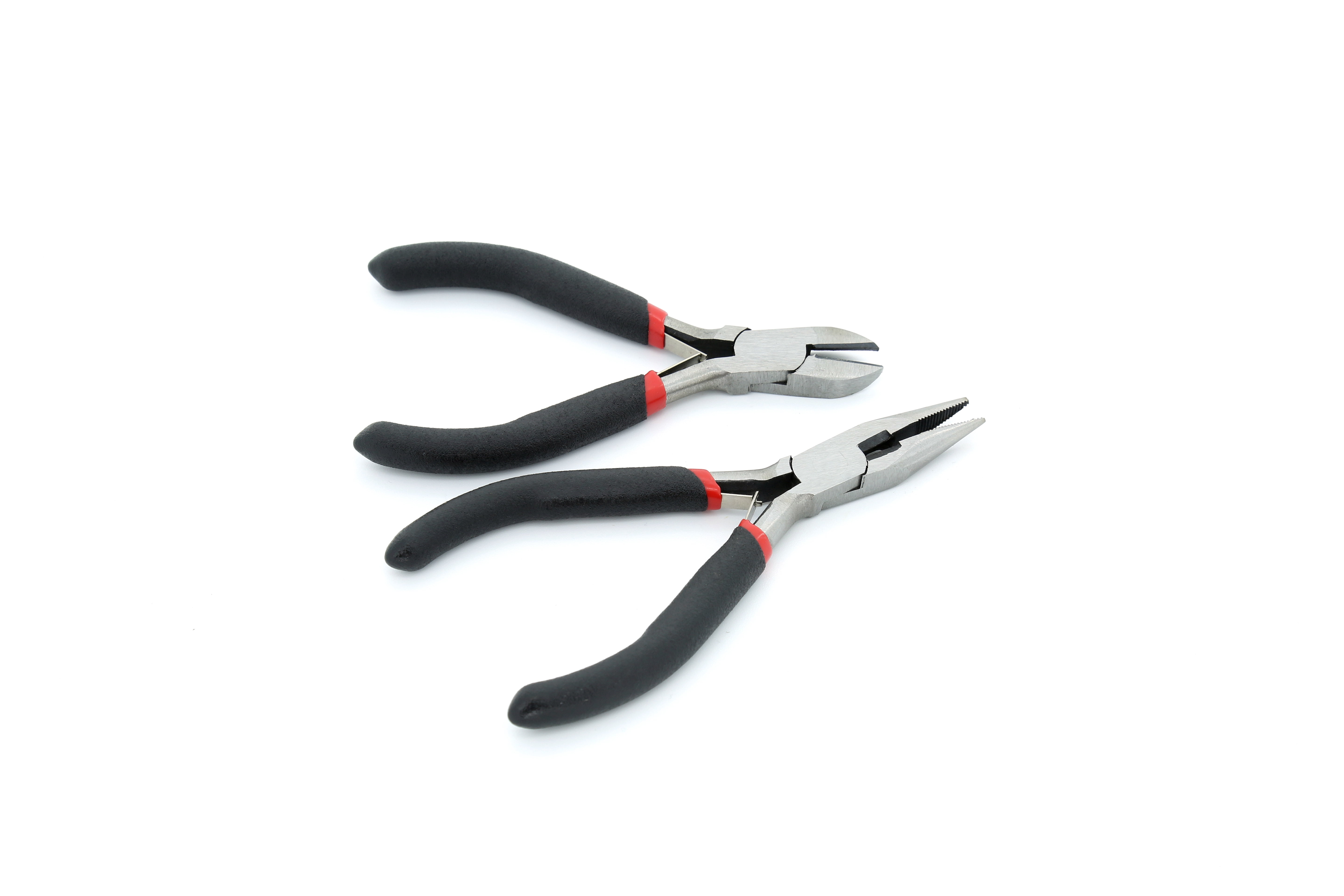 Hyper Tough 2 Piece Mini Long-Nose and Diagonal Pliers Set