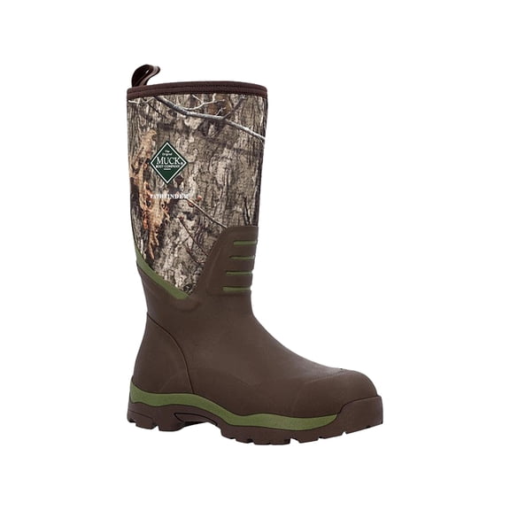 Muck Boots Men's Pathfinder 15" Waterproof Rubber Boots Mossy Oak Country DNA 8 D