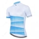 thumbnail image 5 of Maillots de ciclismo para hombre, ropa de ciclismo blanca, ropa para bicicleta de montaña, secado rápido, mangas cortas, ropa deportiva para bicicleta, pantalones con tirantes con almohadilla de gel 1, 5 of 5