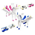 thumbnail image 5 of BAELLERT 2Pcs/Set Transformable Flying Horse Car Toy Collision Deformation 2-In-1 Mini Vehicle Educational Transforming Mechanical Flying Toddlers Boys Girls Gift, 5 of 8