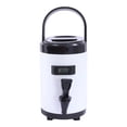 thumbnail image 2 of Insulated Beverage Dispenser with Spigot,1.6 Gal Food Grade Stainless Steel Elliptical Insulated Thermal Hot and Cold Drink Dispenser White, 2 of 9