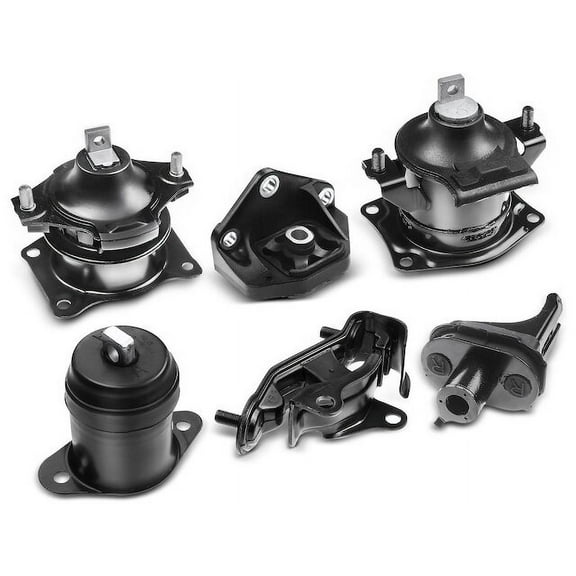 Engine Mount and Transmission Mount Kit 6 - Compatible with 2003 - 2007 Honda Accord 3.0L V6 - Autopart Premium