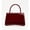 Burgundy, variant on RUMANLAND Women's Glossy Patent Leather Top Handle Handbag, Vintage Evening Shoulder Purse for Party, Wedding and Daily Wear