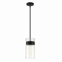 Designers Fountain Midnight LA 1 Light Matte Black Pendant, D222M-6P-MB