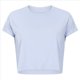 thumbnail image 3 of Camiseta Deportiva de Corta para Mujer, Holgada, Corta, Informal, para Gimnasio Azul XL, 3 of 8