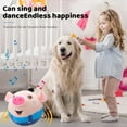 thumbnail image 7 of Active Moving Pet Plush Toy, Interactive Dog Toys Talking Moving Dog Ball Toy, Washable Cartoon Pig Plush Sound Electronic Herding Ball for Dogs, Shake Bounce Boredom Toys for Dog, Cats, 7 of 7