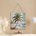thumbnail image 4 of Zomyto 12x12 In Square Hanging Wood Sign Palm Tree Wooden Hanging Sign, 4 of 8