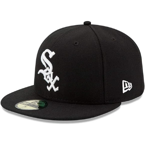 New Era MLB Chicago White Sox Wool 59Fifty Casquette de Baseball Ajustée - Noir/blanc