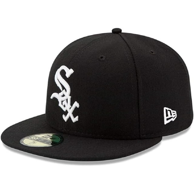 New Era MLB Chicago White Sox Wool 59Fifty Casquette de Baseball Ajustée - Noir/blanc