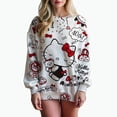 thumbnail image 1 of Sudadera con estampado de gran tamaño para mujer, sudadera holgada de estilo anime de otoño 2024, sudaderas con capucha de alta calidad con estampado de Hello Kitty para niña, 1 of 1