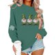 thumbnail image 5 of Mujeres Manga Larga Tops Casual con Impresión de Navidad, Cuello Redondo Sudadera con Capucha para Invierno Primavera, 5 of 6