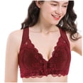 thumbnail image 3 of Harpily 2025 Bra Women's Adjustable Sports Front Closure Extra-Elastic Breathable Lace Trim Bra, 3 of 8