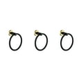 thumbnail image 2 of pitrice Towel Ring Fixing Rings Hanging Rack Convenient Towels Hangers for Indoor Use Hanger Stand for Home Bathroom Kitchen Use Black gold 3Set, 2 of 6