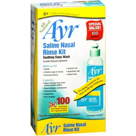 Ayr Saline Nasal Rinse Kit 1 Each (Pack of 2)