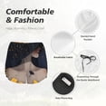 thumbnail image 4 of Balery Elegant Lady With Hat Pantalones cortos deportivos para mujer con forro y dos bolsillos, elásticos, para entrenamiento, gimnasio, yoga-Medium, 4 of 7