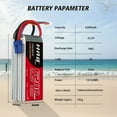 thumbnail image 2 of 2pcs HRB 6S 6200mAh 22.2V LiPo Battery EC5 for RC Helicopter Airplane Drone Plane Truck, 2 of 6