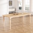 thumbnail image 6 of 82.7inch Dining Table With Extendable Part, Vintage Theme, Solid Wood Style Table, Holds 8 Guests Easily, 6 of 6
