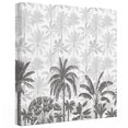 thumbnail image 2 of Ships Next Day Canvas Wall Art 12"x12",Palm Trees Wood Framed Canvas Print Painting,Black Grey Tropical Plants Summer Forest Ready to Hang Small Picture Wall Decor for Home Kitchen Dining Room Office, 2 of 9