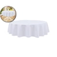 thumbnail image 1 of Round Table Cloth, Waterproof Anti-Scratch Polyester Tablecloth, Decorative Washable Fabric Table Cover for Dining, Buffet, Parties and Outdoor, 59.8", 1 of 5