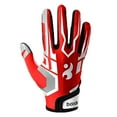 thumbnail image 1 of QUETO Gants de Rugby Unisexes Rouges Full Football Américain, 1 of 5