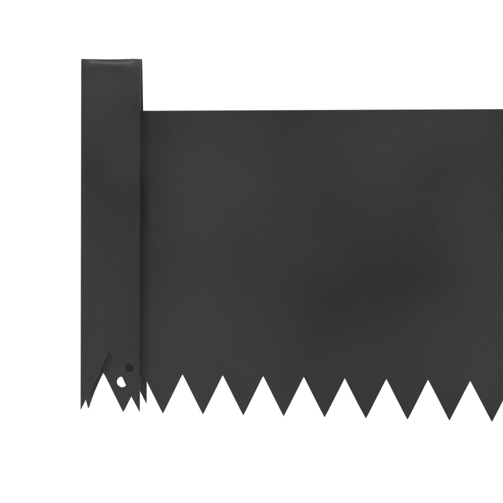 Fichiouy 6Pcs 20 ft Landscape Edging Garden Black Border Heavy Duty Steel Lawn Metal Border Decorative Garden Fence