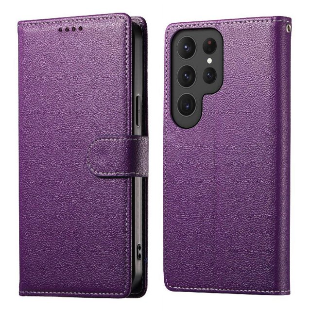 Case for FOXDOCK Samsung Galaxy S23 Ultra Wallet Case – Premium Leather, 3 Card Slots, Shockproof Protection