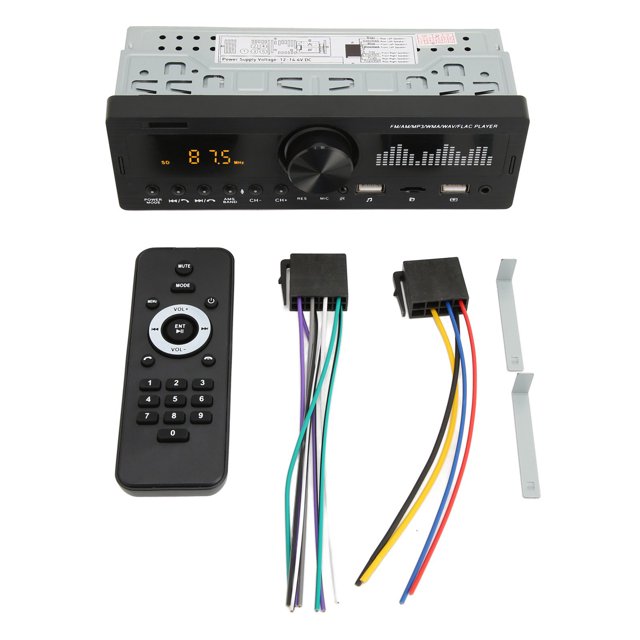 Doble USB estéreo para coche Bluetooth manos libres FM 87,5 MHz a 108MHz reproductor de coche soporte MP3 WMA WAV FLAC APE