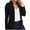 Black, variant on Ruziyoog Women Casual Slim Business Blazer Suit, Women's Solid Color Casual Fashion Long-sleeved Cardigan Jacket Coat Top Black S