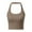 Khaki, variant on HNMKIU Tunic Tank Tops For Women Fashion Summer Sleeveless Tank Tops With Built In Bra Strappy Neck Casual Camisole For Music Festival Indoor Outfit