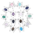 thumbnail image 2 of Butterfly Crystal Hollow Oval Bead Stone Gemstone Quartz Pendants Chakra Healing, 2 of 4
