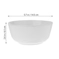 thumbnail image 4 of Cuenco de ensalada de frutas Platos blancos de porcelana Mini cuencos de pasta Cuencos de arroz japoneses Aperitivo de cerámica, 4 of 6