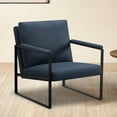 thumbnail image 2 of Parlor Dream Metal Frame Accent Armchair with Ergonomic Cushioning, Upholstered Armrests up to 300Ibs Ideal for Living Room, Bedroom, 2 of 8
