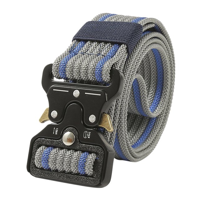 Cinturón Elástico Multifuncional Hebilla Nylon para Exterior Negro JShteea Para Estrenar