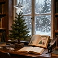thumbnail image 4 of Christmas Tree Topper Star For Holiday Decorations Plastic Silver 7.9 in x 7.9 in x 1 in, 4 of 7