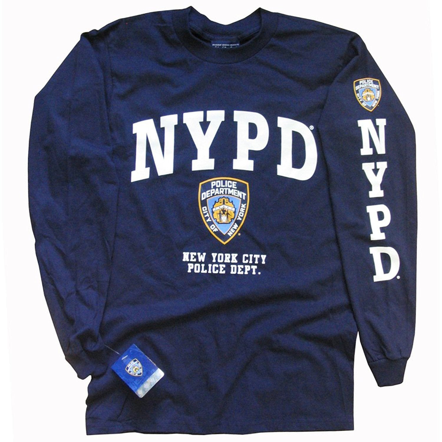 New York NYPD T-Shirt Police Department Athletic Tee Gray
