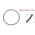 thumbnail image 4 of 20 Pcs Black 66mm x 2mm Rubber Oil Resistant Sealing Ring O-Type Grommets, 4 of 5