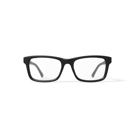 M America Men's MU114FBLK0053 Rectangular Prescription Eyeglasses with Case, Black