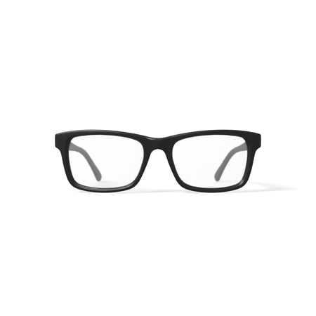 M America Men's MU114FBLK0053 Rectangular Prescription Eyeglasses with Case, Black