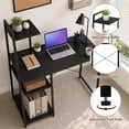 thumbnail image 4 of 39.5" Computer Desk with Shelves and 3-Tier Storage Bookshelf, Laptop PC Work Table Writing Desk for Small Spaces, Black, 4 of 7