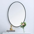 thumbnail image 3 of Elegant Decor Metal frame oval mirror 34 inch in Black, 3 of 13