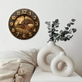 thumbnail image 6 of Rustic Hay Bale Farm Wall Clock 10-Inch Silent Wooden Wall Clock, Battery Operated (AA Batteries Not Included), Artistic Home Decor, 6 of 7