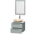 thumbnail image 3 of Wyndham WCR410024SDGWSGS5M24 Bathroom Vanity Set with White Man-Made Stone Top, 3 of 3
