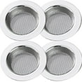 thumbnail image 1 of Kitchen Sink Strainer Stainless Steel, kitchen Sink Drain Strainer，Sink Strainers for Kitchen Sinks with Large Wide Rim 4.5" Diameter (4 PACK), 1 of 5