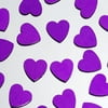 300 Pack | Purple | Metallic Foil Heart Confetti