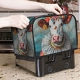 thumbnail image 7 of Fotbe Vintage Colorful Floral Cow for Two Slice Toaster Cover, Fingerprint Protector, Super Soft Appliance Cover And Dust Cover,Bread Dust Cover & Fingerprint Protection, 7 of 7