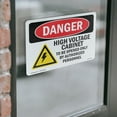 thumbnail image 4 of High Voltage Cabinet To Be Opened OSHA Danger Vinyl Decal Label 7 Inch x 5 Inch - 10 Pack, 4 of 6