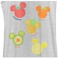 thumbnail image 2 of Women's Mickey & Friends Fruit Silhouettes Racerback Tank Top White Heather Large, 2 of 4
