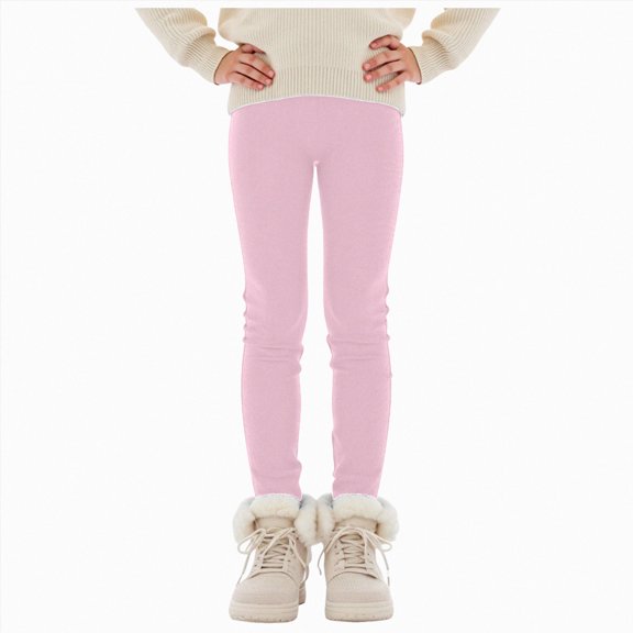 zuwimk Girls Athletic Leggings Kids Yoga Pants with Pockets High Waist Leggings Yoga Dance Workout Running(Pink,3-4 Years)