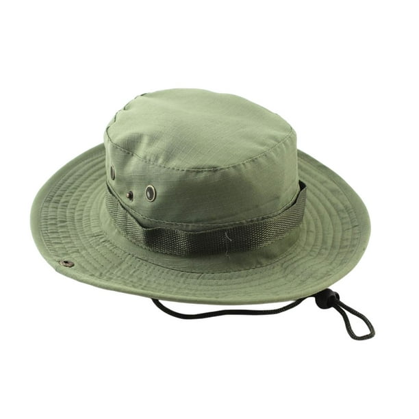 Justharion Outdoor Fisherman Hat Lightweight Climbing Fishing Headwear  Windproof Fashion Round Edge Caps Adjustable Strap