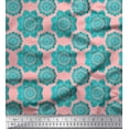 thumbnail image 1 of Soimoi polyester Crepe Fabric Floral Mandala Print Fabric by the Yard 42 Inch Wide, 1 of 3